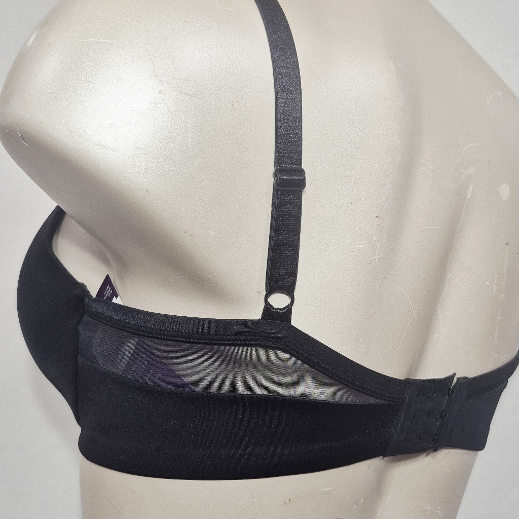38c Just My Size Jms Mj1207 Perfect Shape T-Shirt Underwire Bra Black Nwt — image 5 of 7